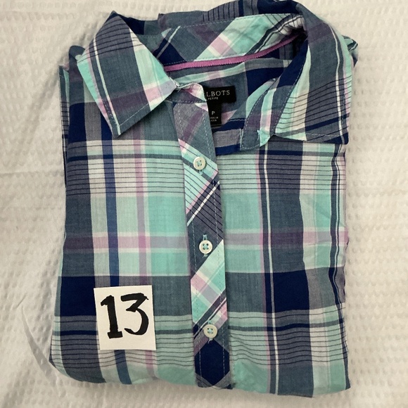 Talbots Modern Classic Button Front Shirt-long sleeve - Picture 14 of 16